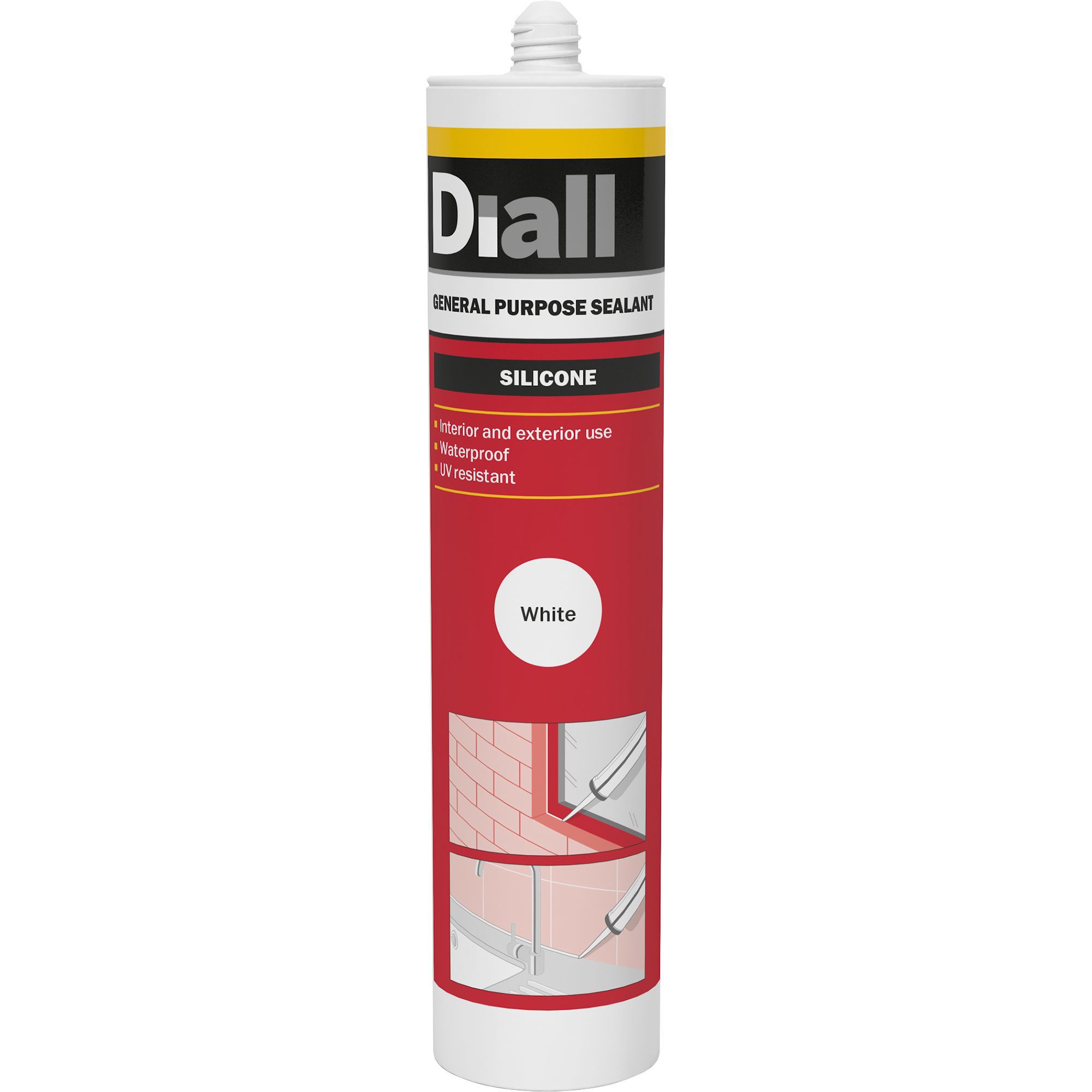 Diall White Siliconebased Generalpurpose Sealant, 310ml Tradepoint
