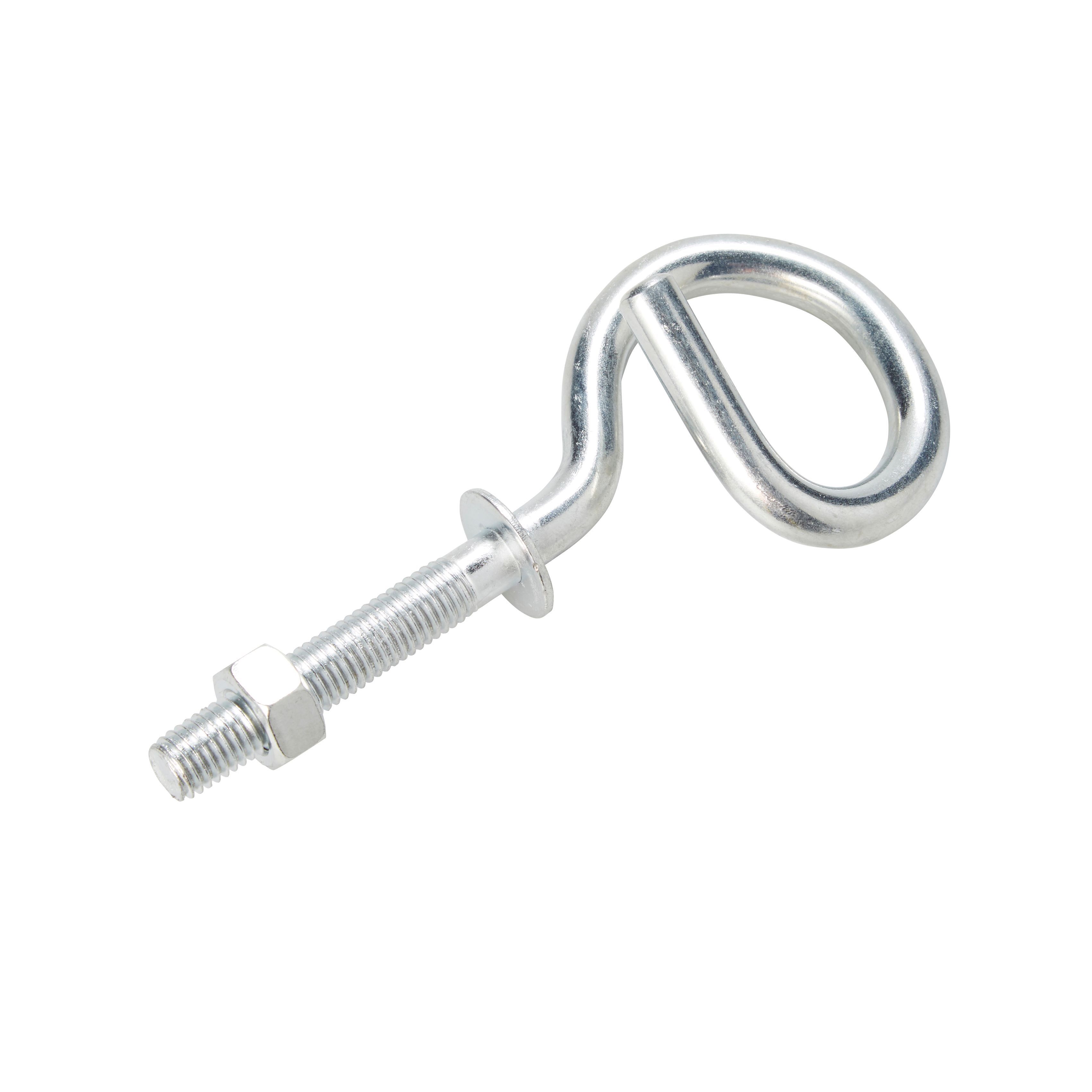 Diall White Steel Single Hook (Holds)130kg