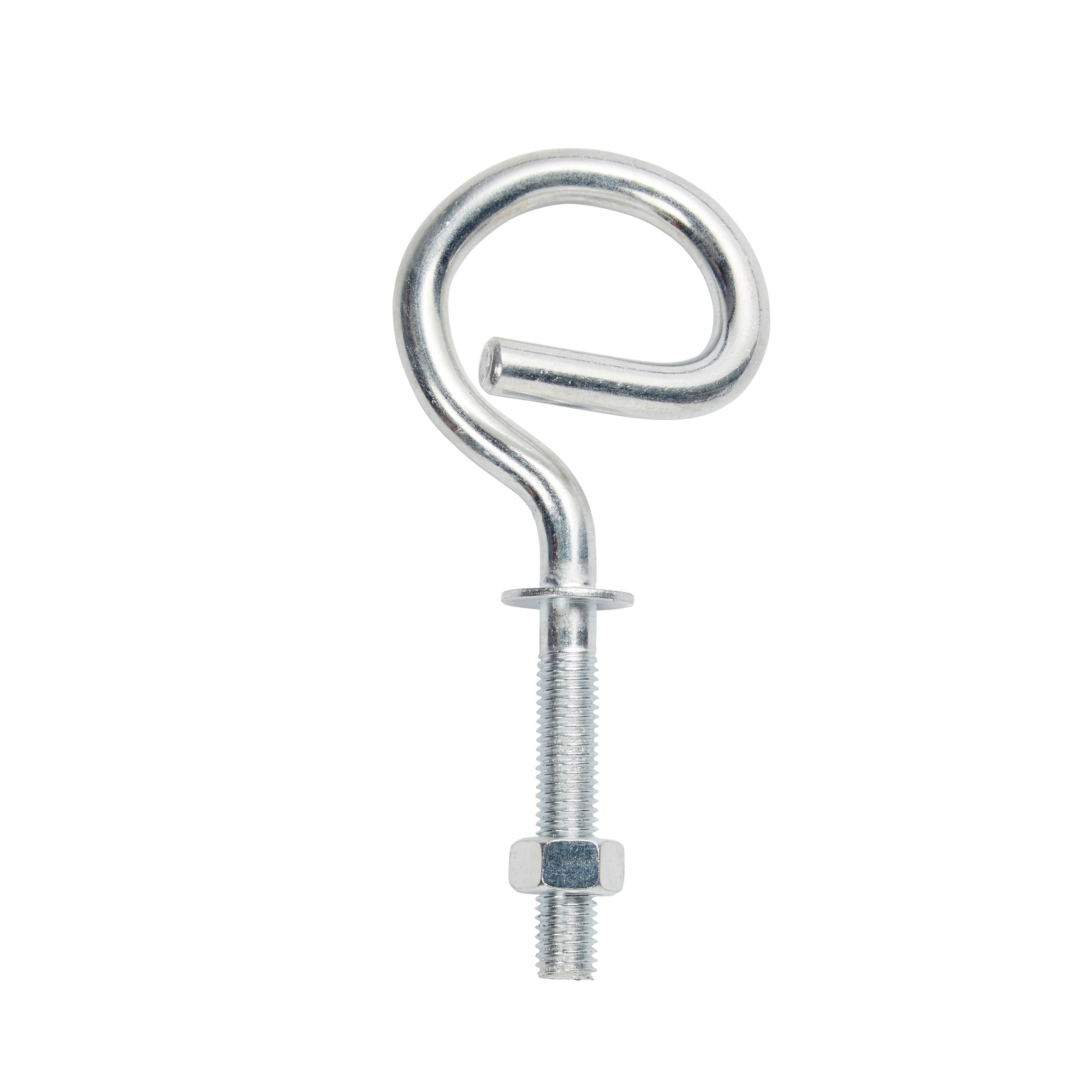 Diall White Steel Single Hook (Holds)130kg