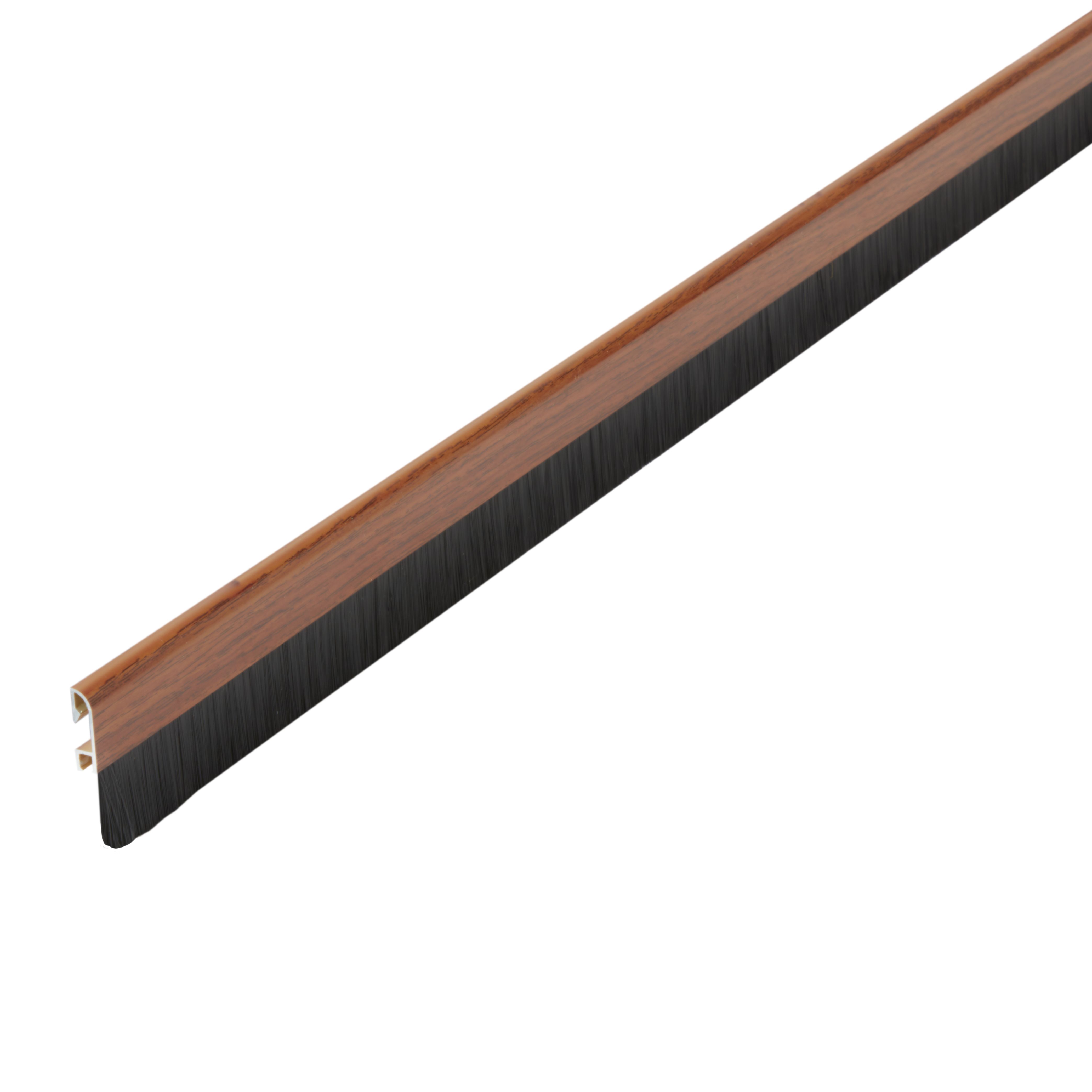 Diall Wood effect Aluminium Self-adhesive Draught excluder, (L)1m