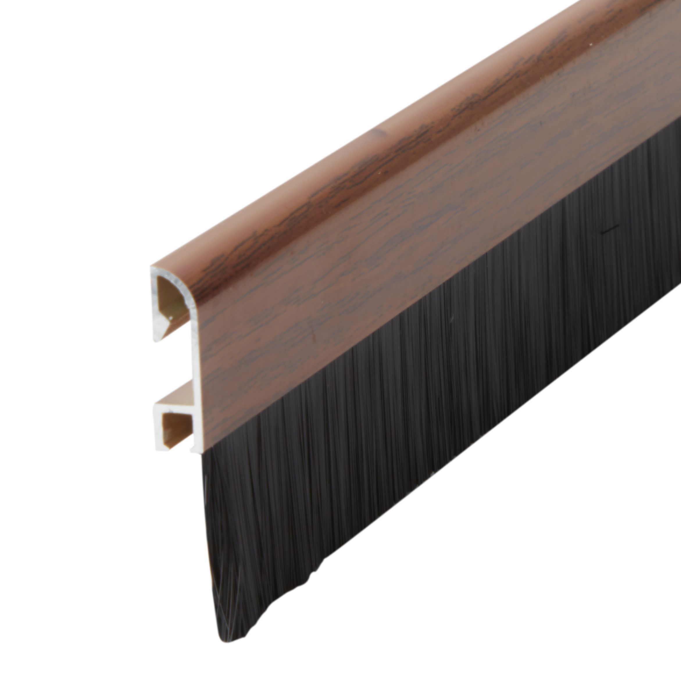Diall Wood effect Aluminium Self-adhesive Draught excluder, (L)1m