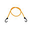 Diall Yellow Bungee cord with hooks (L)0.8m