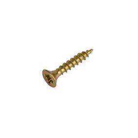 Diall Yellow-passivated Carbon steel Decking Screw (Dia)3.5mm (L)16mm, Pack of 500