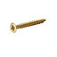 Diall Yellow-passivated Carbon steel Decking Screw (Dia)6mm (L)40mm