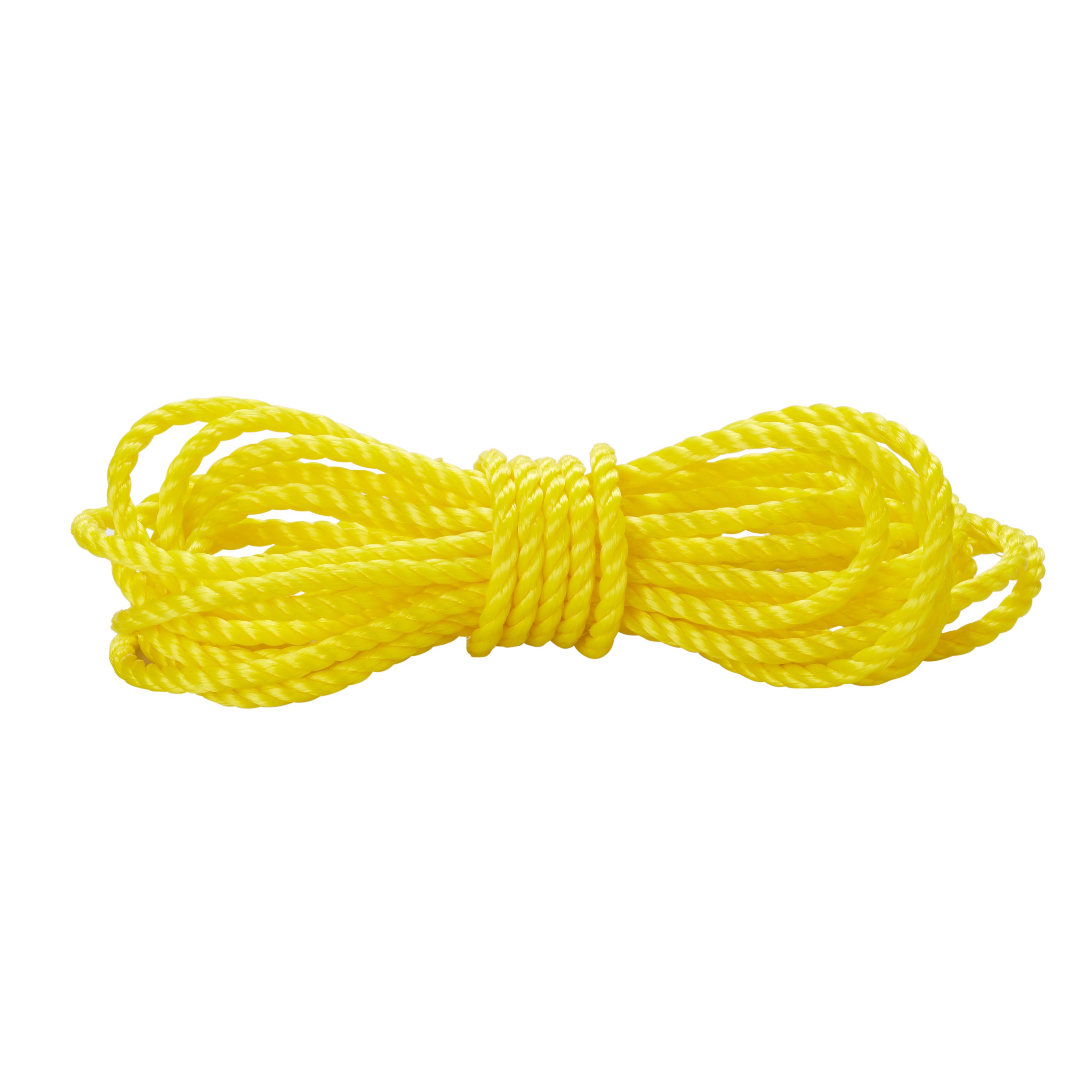 Diall Yellow Polypropylene (PP) Twisted rope, (L)100m (Dia)8mm