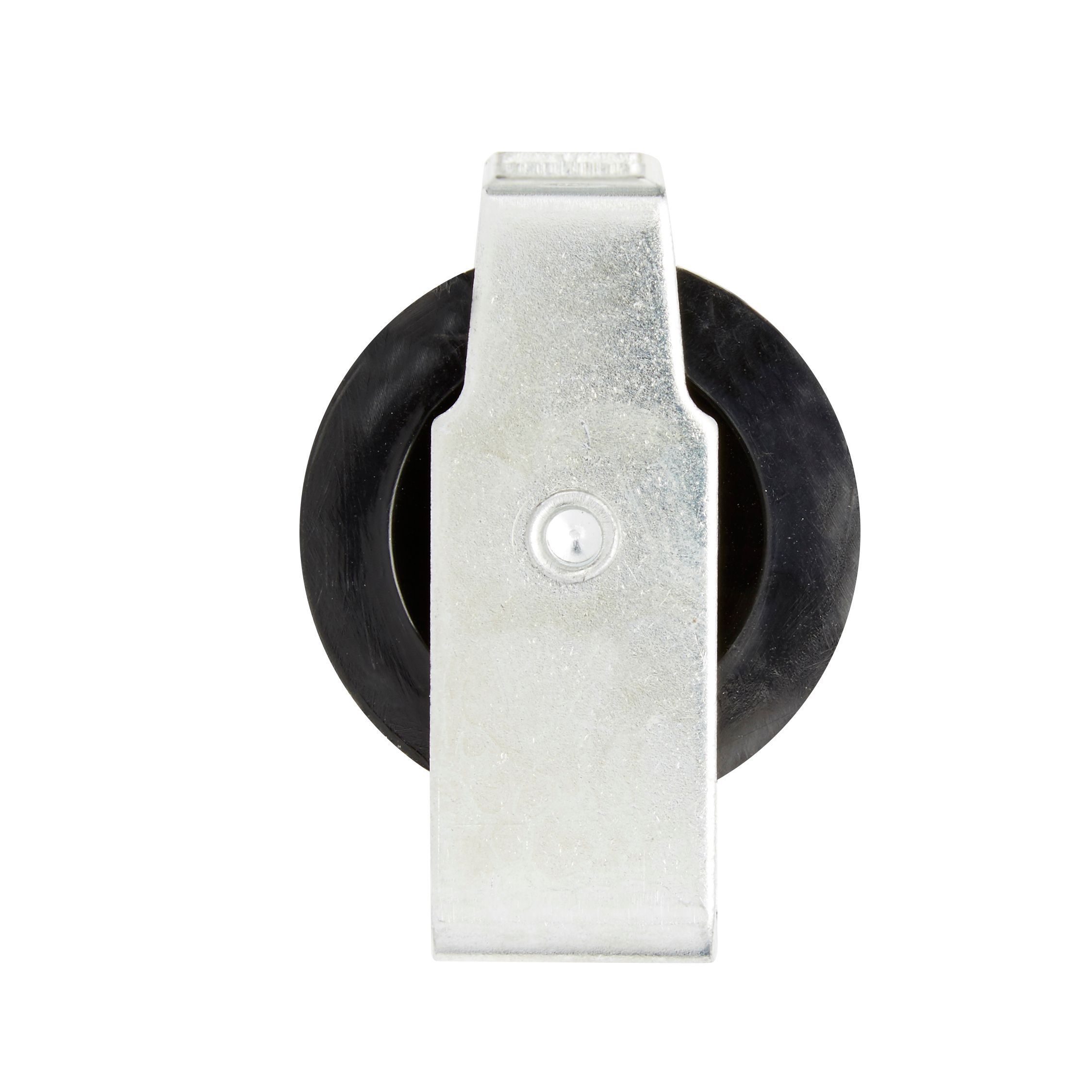 Diall Zinc-plated Black 1 wheel Pulley, (Dia)40mm