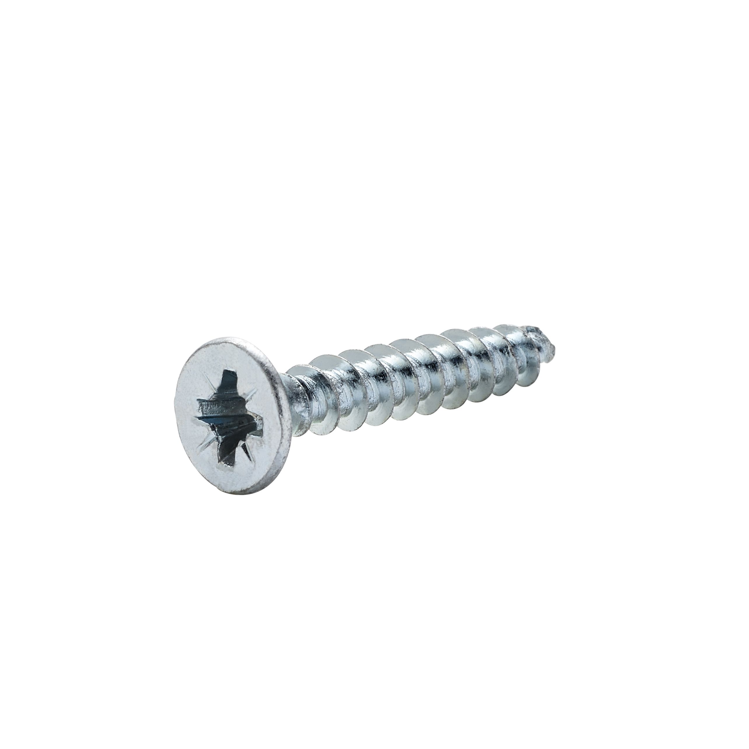 Diall Zinc-plated Carbon steel Screw (Dia)4mm (L)25mm, Pack of 20