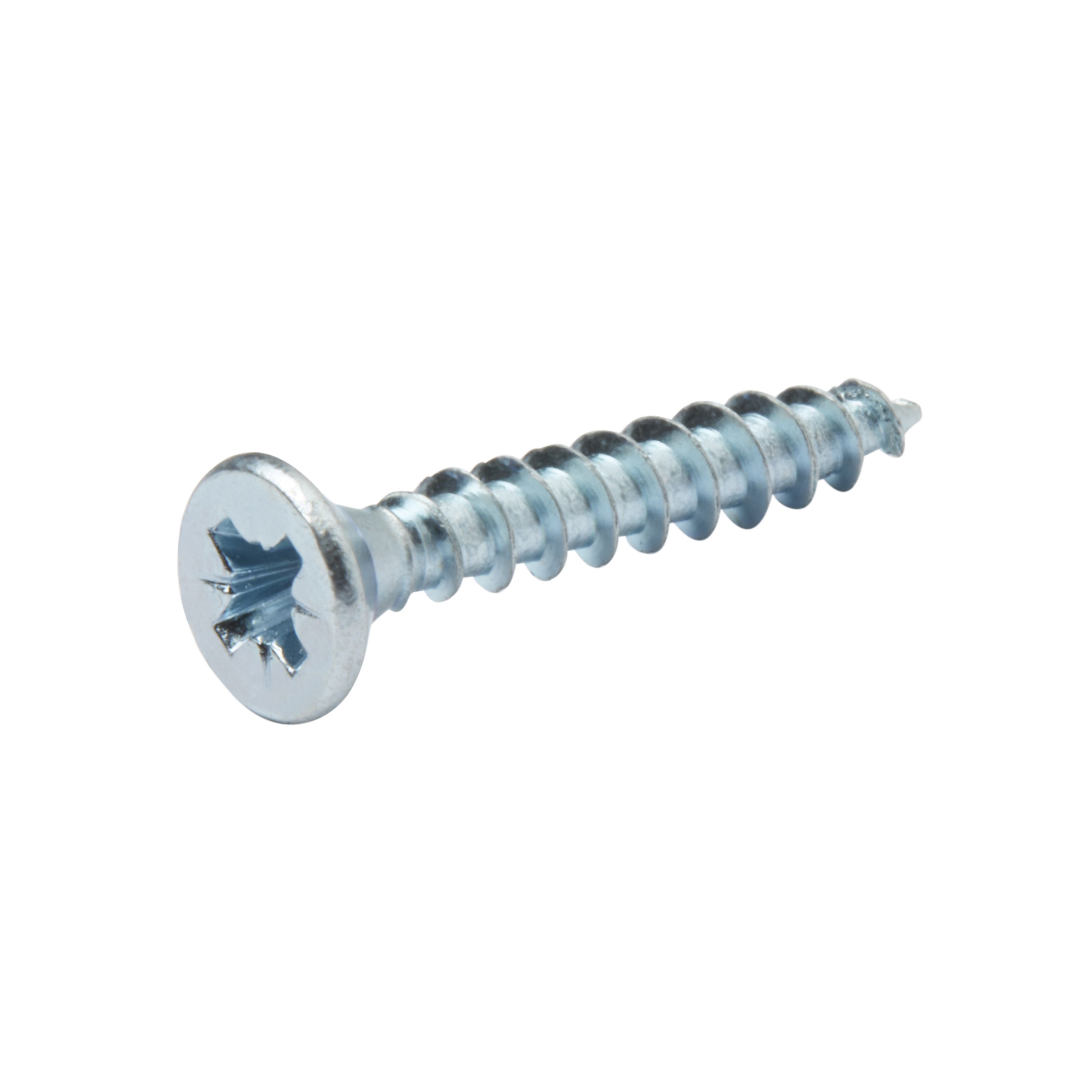 Diall Zinc-plated Carbon steel Screw (Dia)4mm (L)50mm, Pack of 100