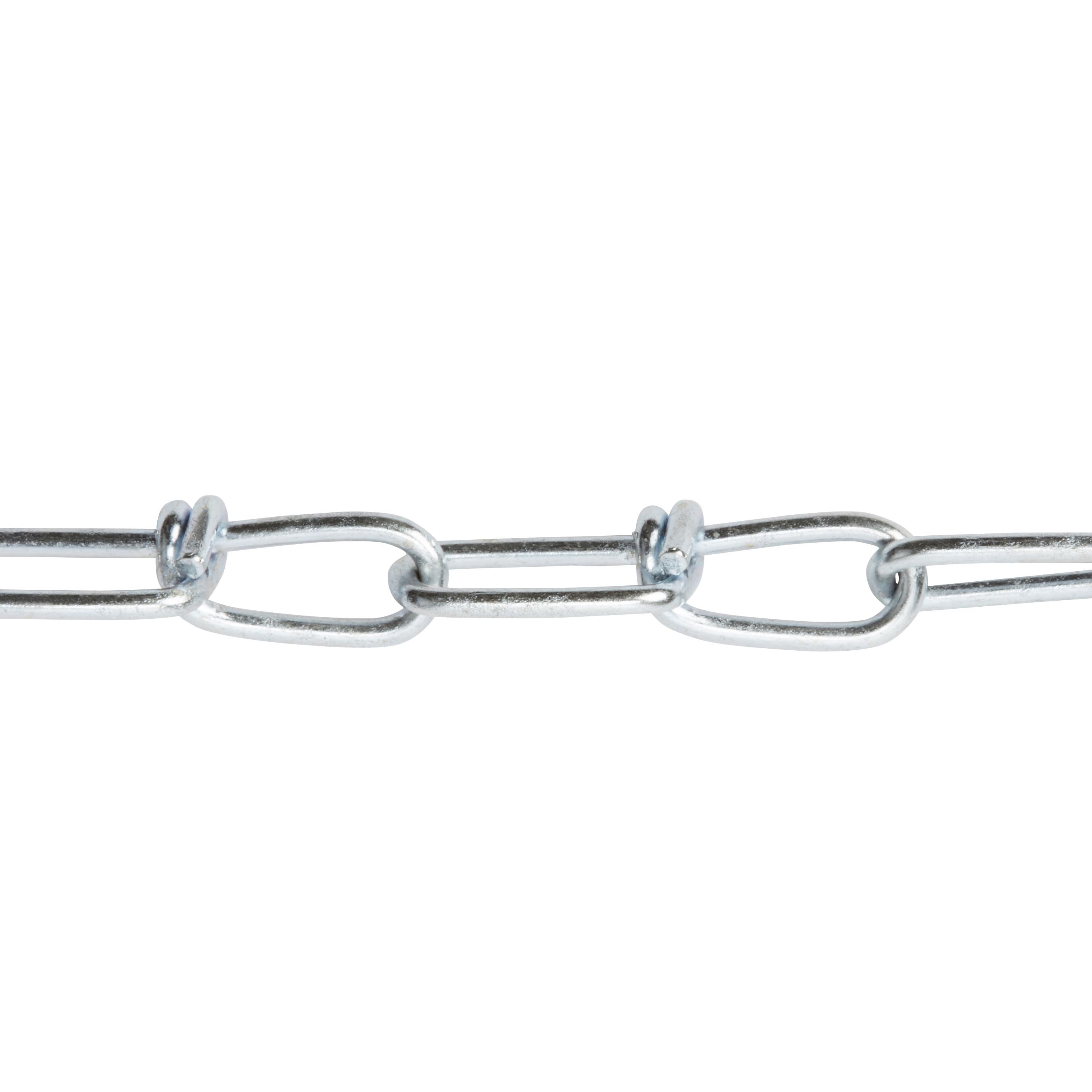 Diall Zinc-plated Steel Knotted Signalling Chain, (L)2.5m (Dia)2mm