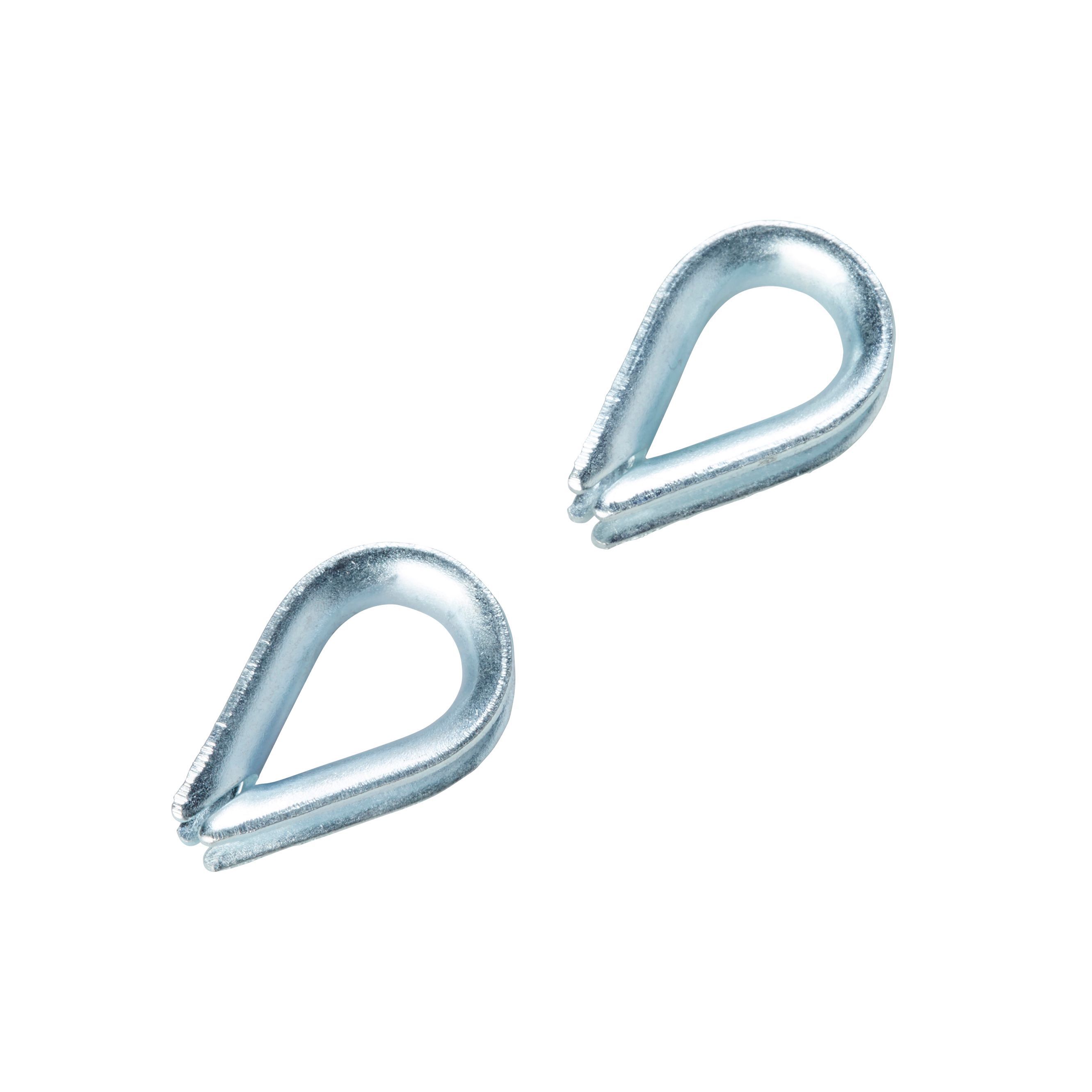 Diall Zinc-plated Steel Thimble, Pack of 2