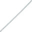 Diall Zinc-plated Steel Twist Signalling Chain, (L)2.5m (Dia)2mm