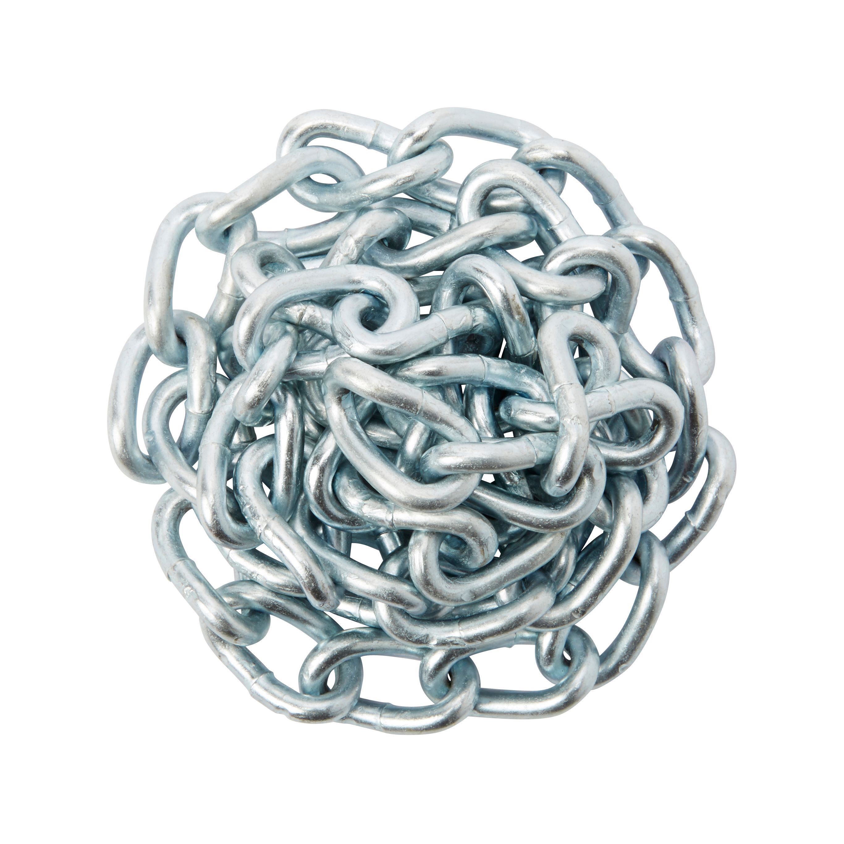 Diall Zinc-plated Steel Twist Signalling Chain, (L)2.5m (Dia)5mm
