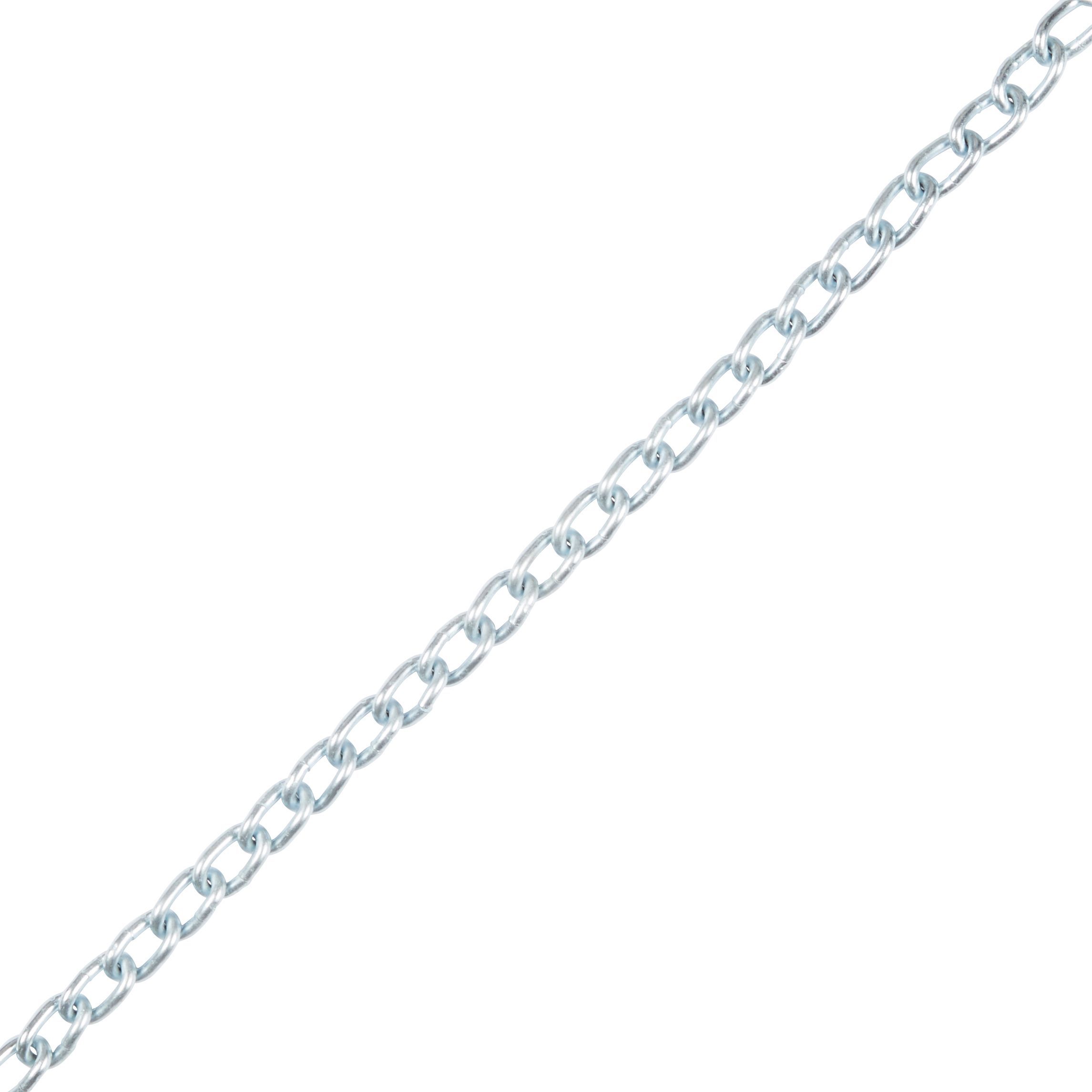 Diall Zinc-plated Steel Twist Signalling Chain, (L)2.5m (Dia)5mm