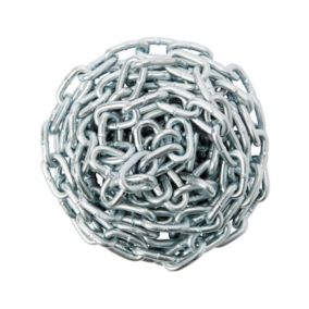 Diall Zinc-plated Steel Welded Chain, (L)2.5m (Dia)2mm
