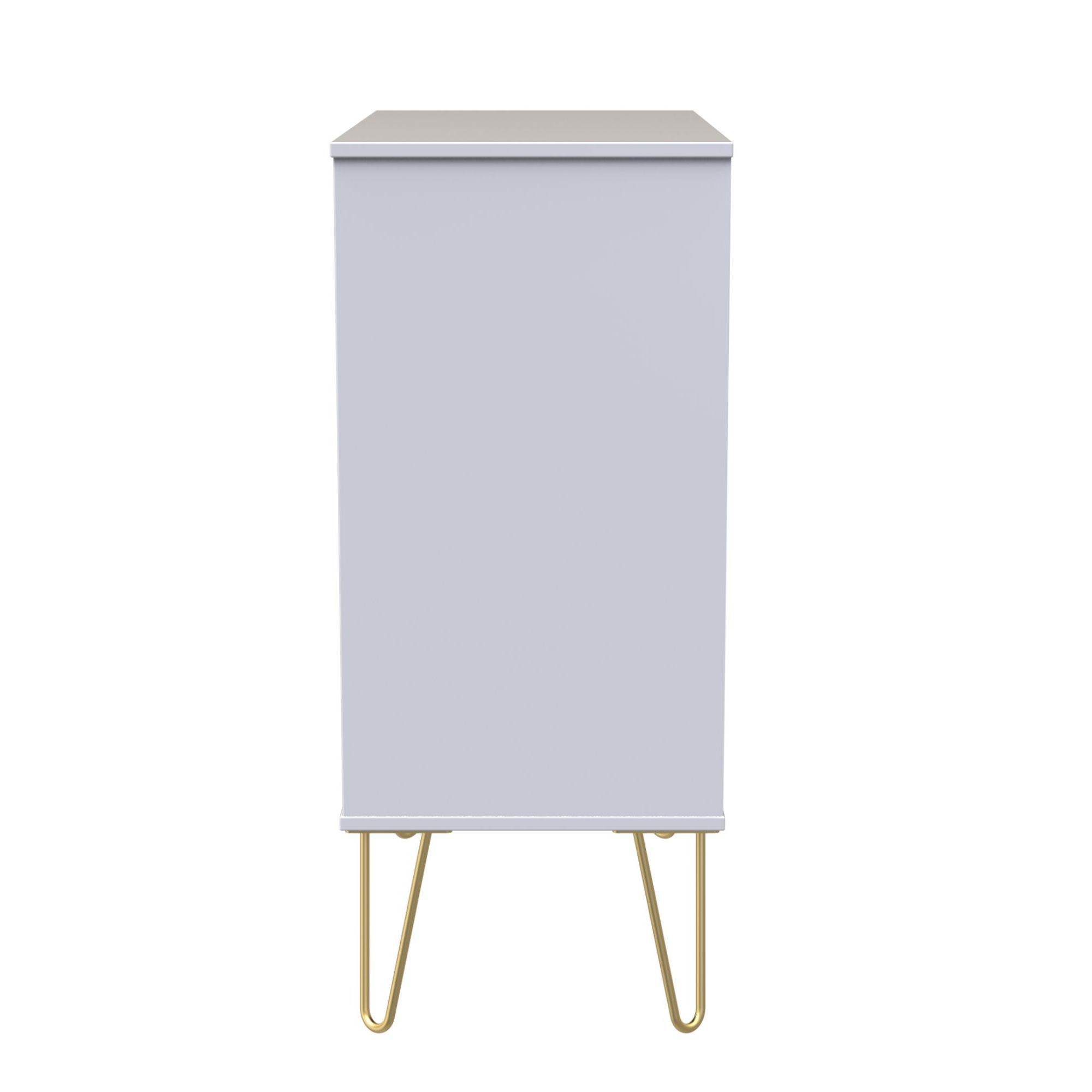 Diamond Ready assembled Matt indigo & white 4 Drawer Chest of drawers (H)885mm (W)765mm (D)415mm
