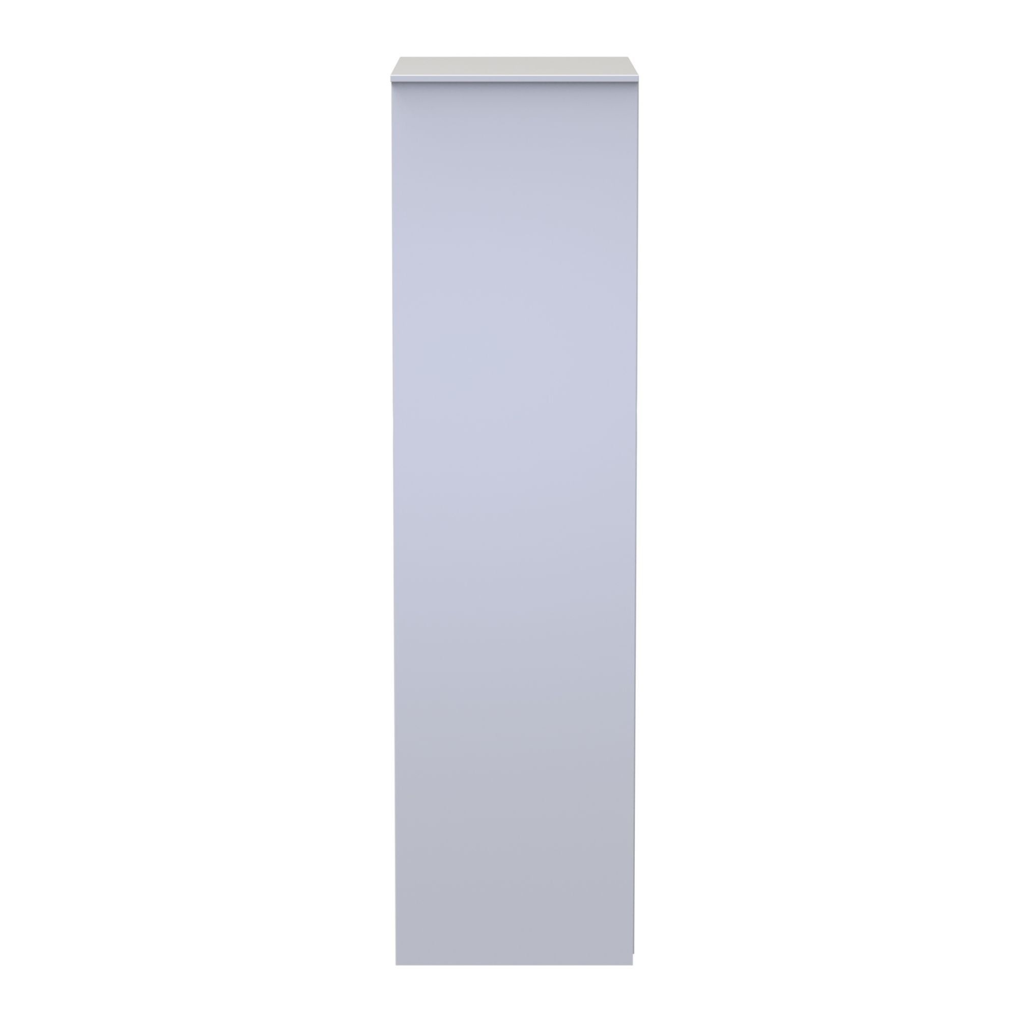 Diamond Ready assembled Modern Matt indigo & white Tall Double Wardrobe (H)1970mm (W)740mm (D)530mm