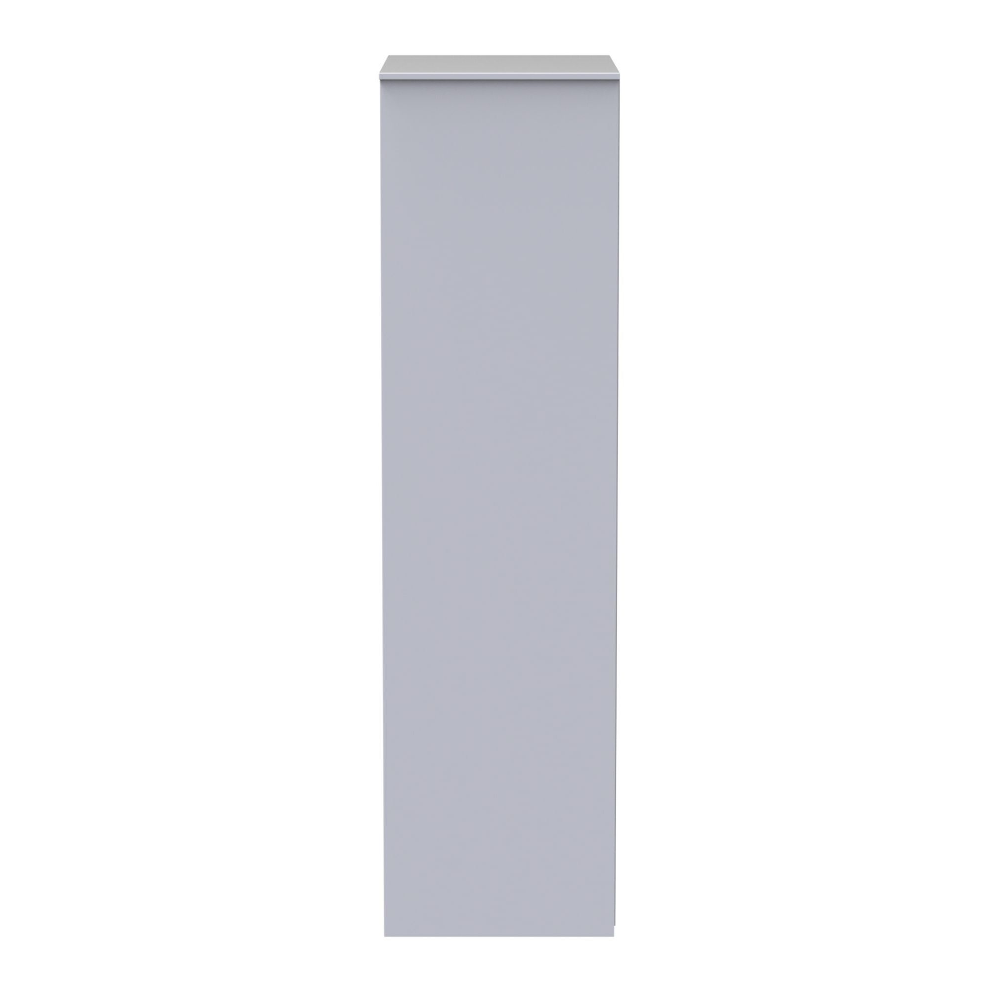 Diamond Ready assembled Modern Matt white Tall Double Wardrobe (H)1970mm (W)740mm (D)530mm