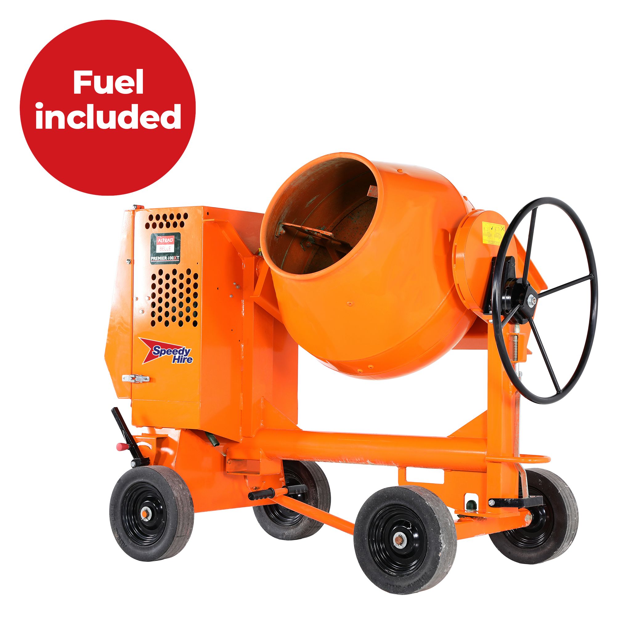 Diesel Cement mixer bundle 250L - Weekend hire
