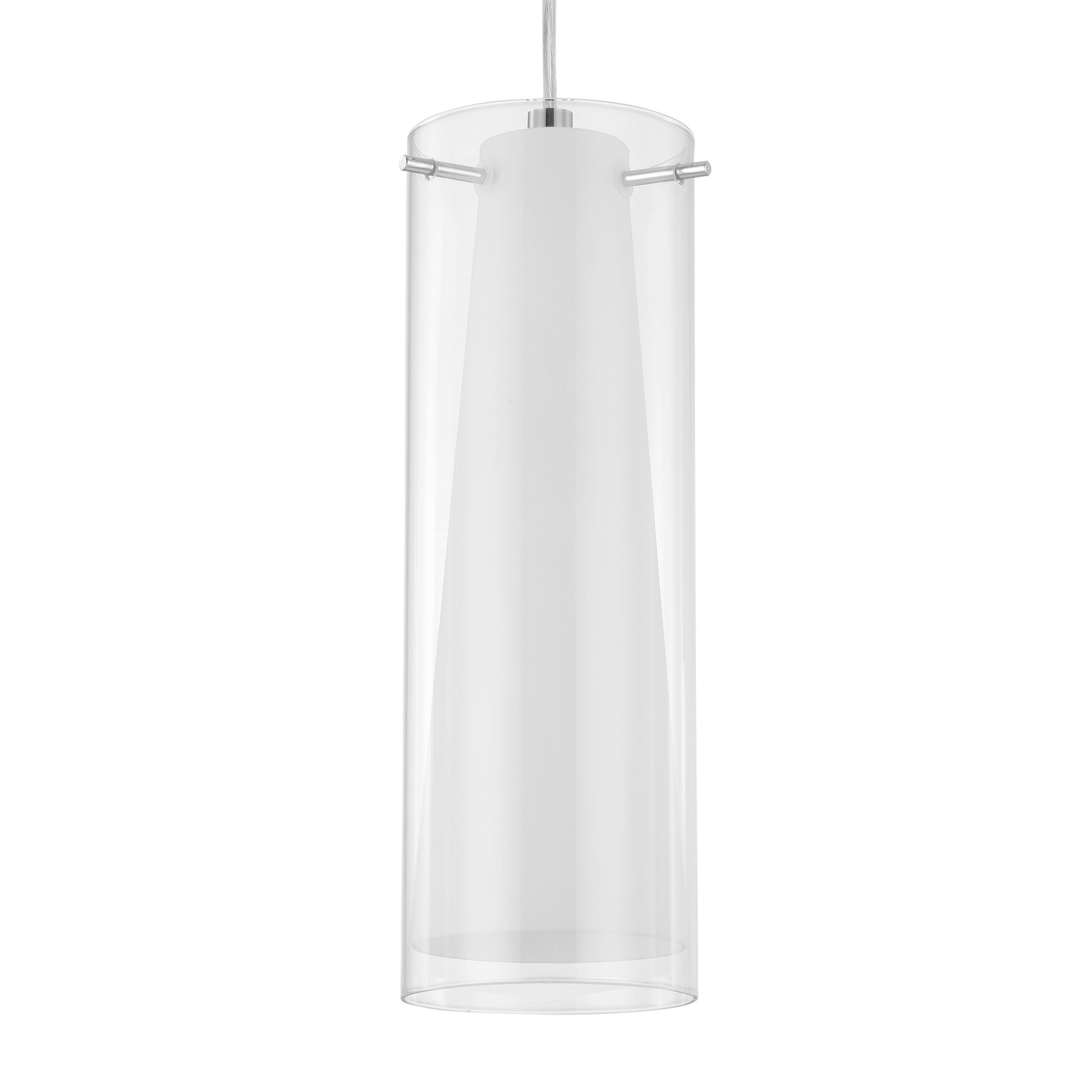 Dimonika White Chrome effect 3 Lamp Pendant ceiling light, (Dia)110mm
