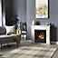 Dimplex Burnham White Ivory effect Electric Fire suite