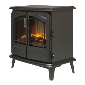 Dimplex Cassia noir optiflame Classic 2kW Matt Black Electric Stove