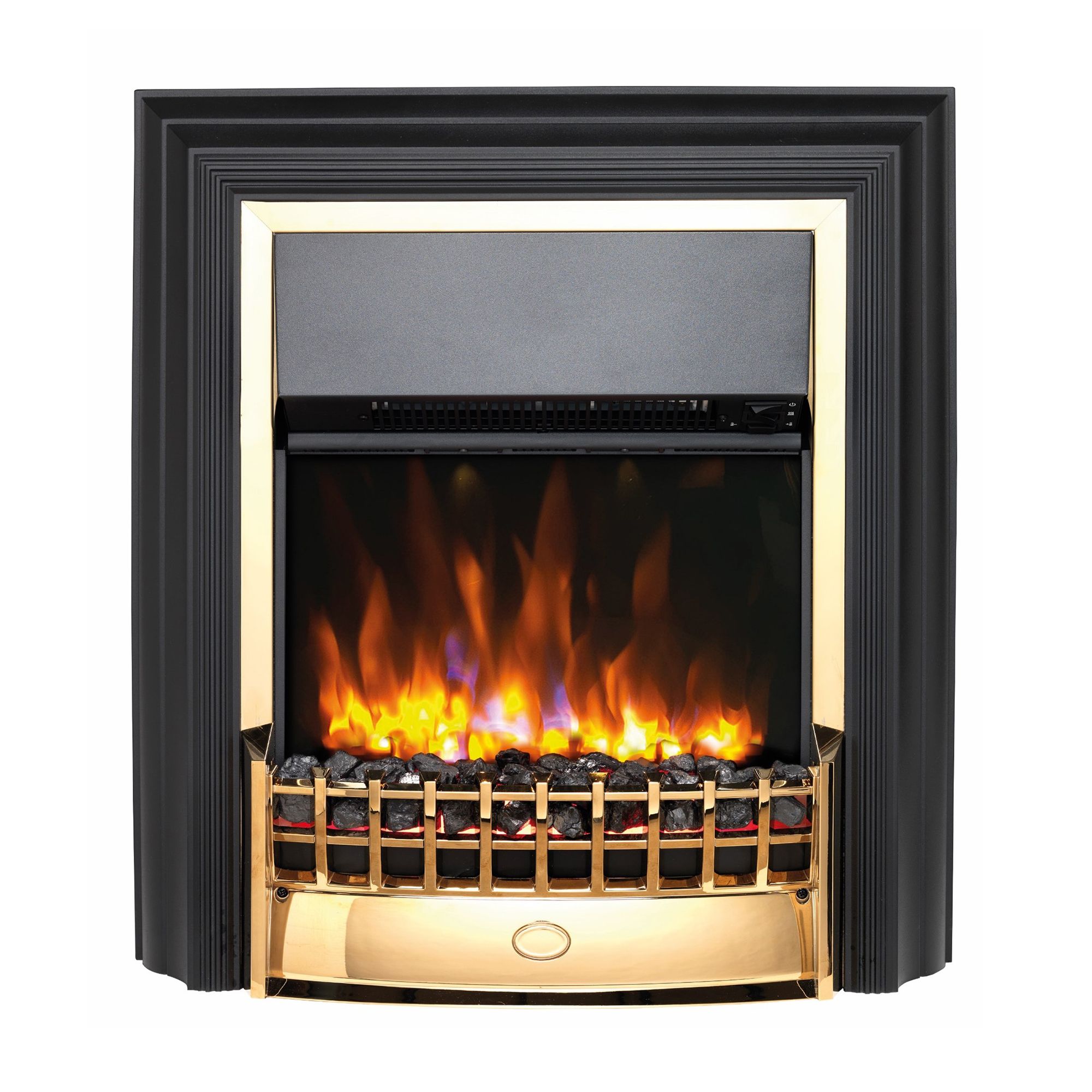 Dimplex Cheriton Deluxe 2kW Gloss Brass effect Electric Fire