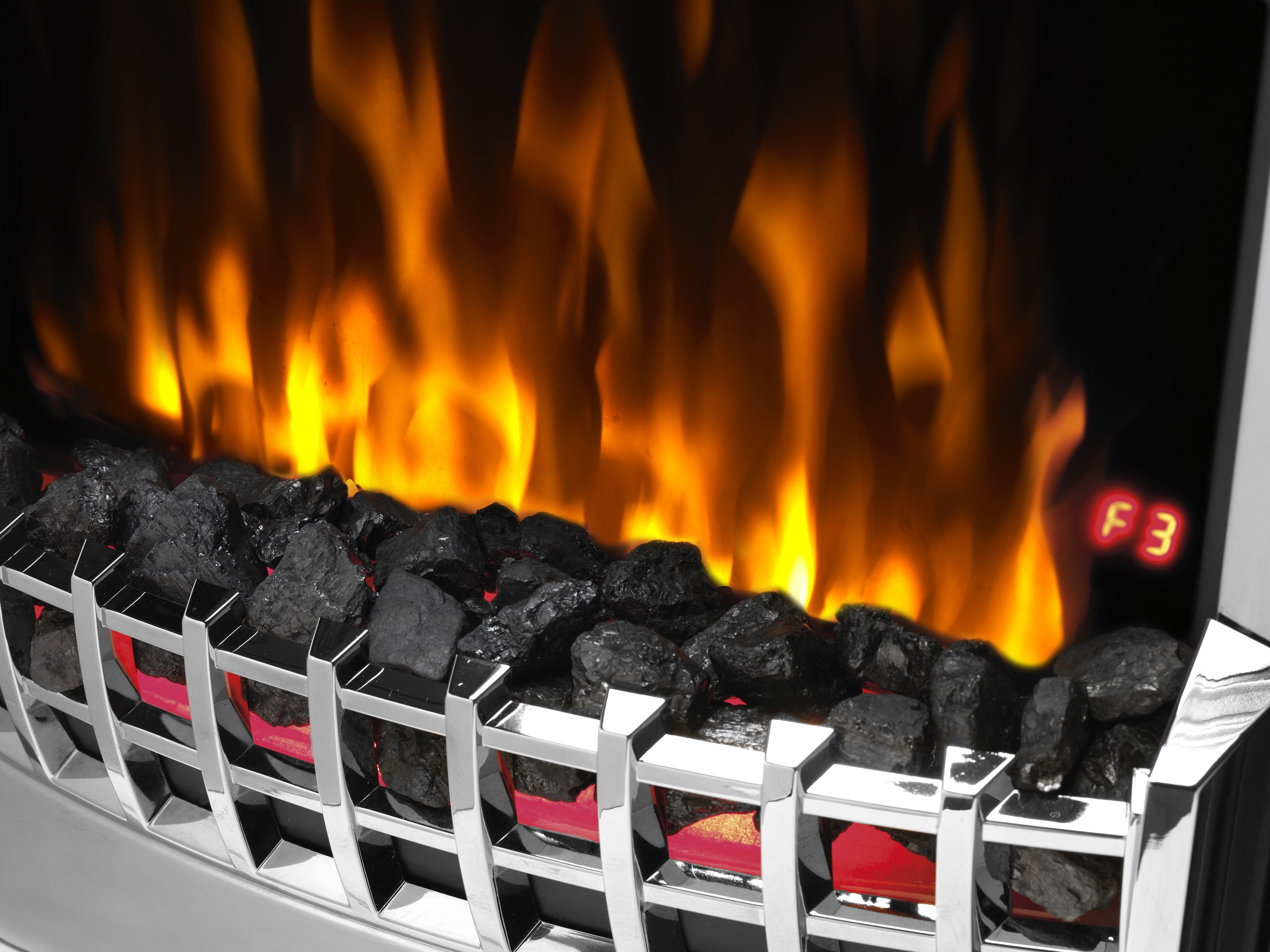 Dimplex Cheriton Deluxe 2kW Gloss Chrome effect Electric Fire