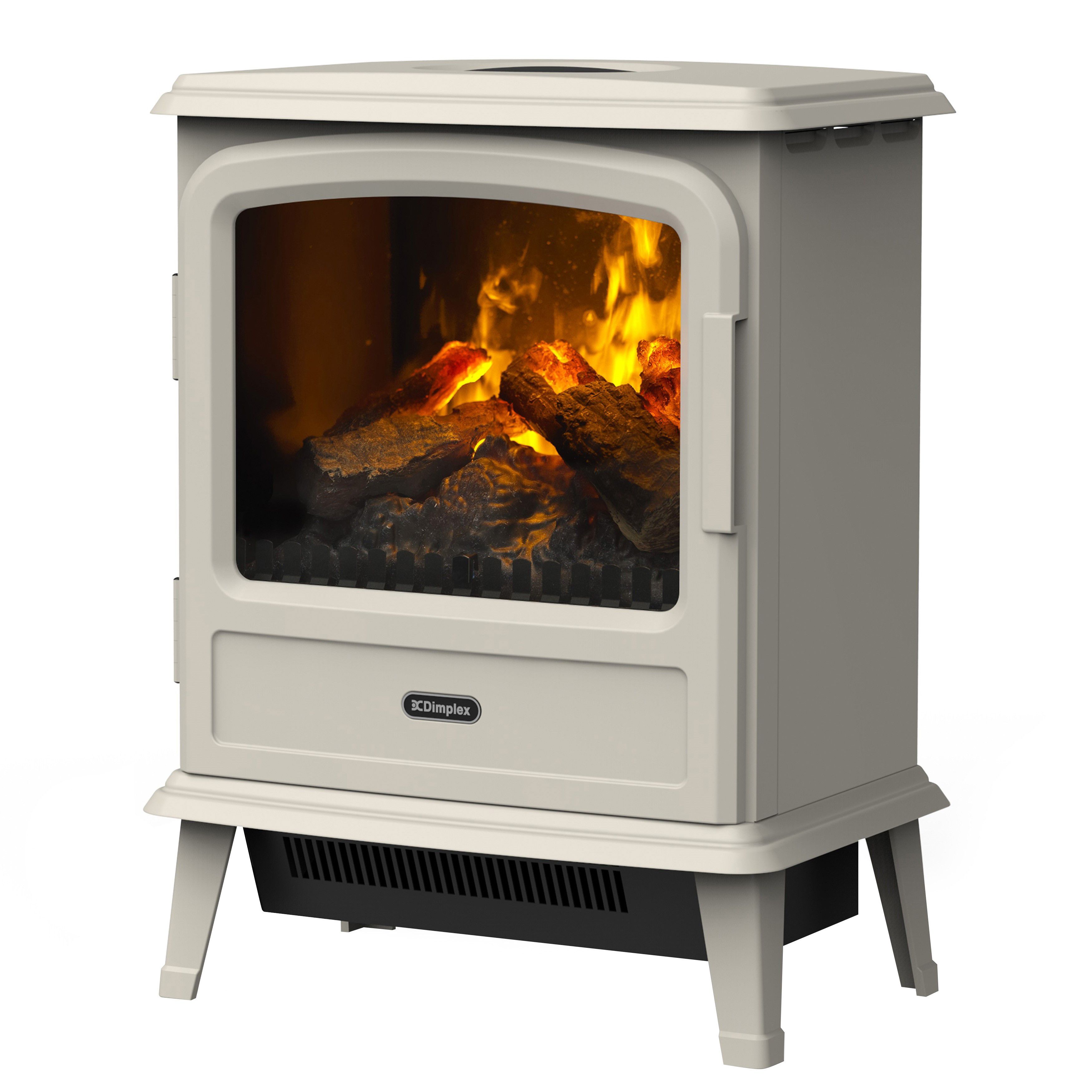 Dimplex Evandale 2000W Matt Pebble Cast iron effect Electric Stove