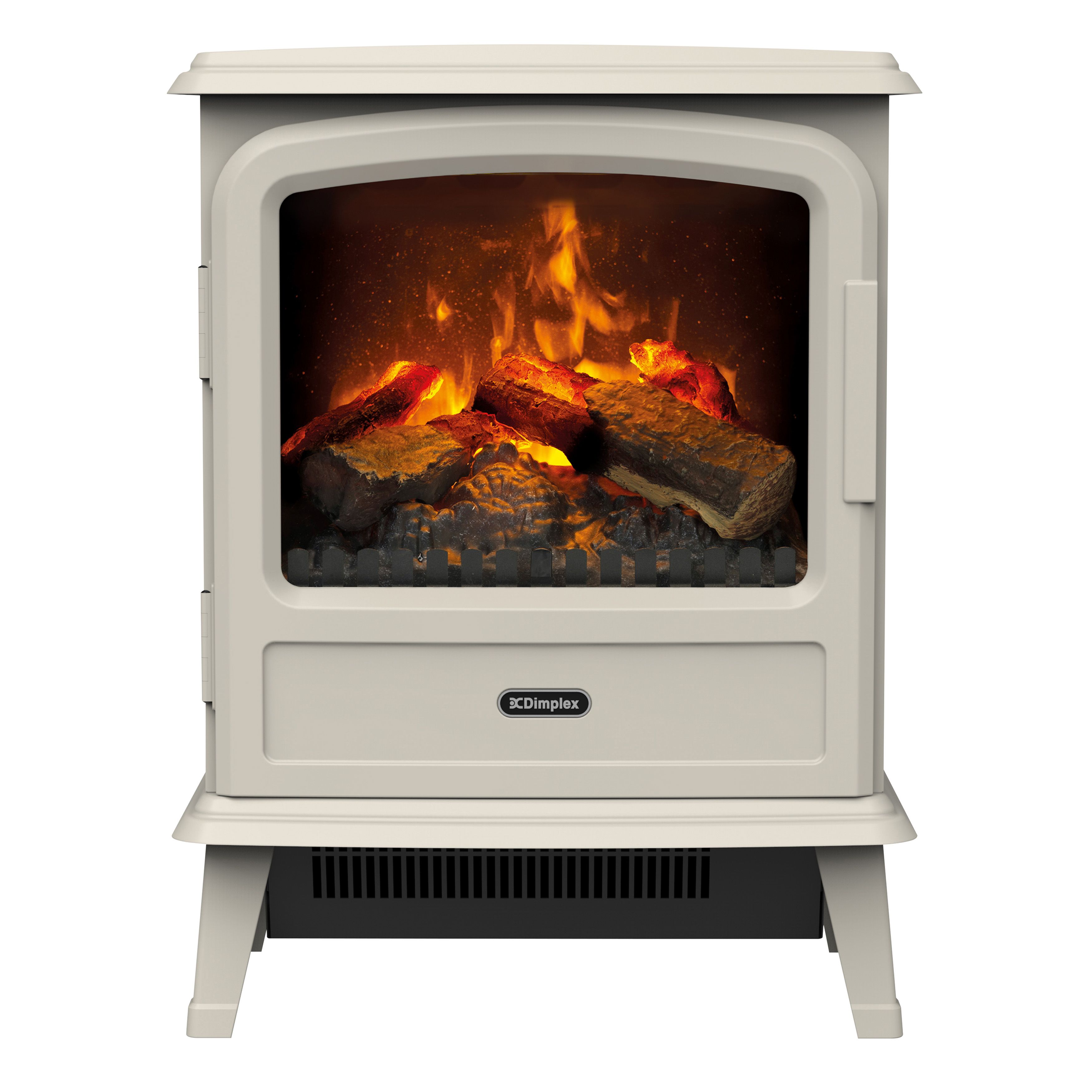Dimplex Evandale 2000W Matt Pebble Cast iron effect Electric Stove