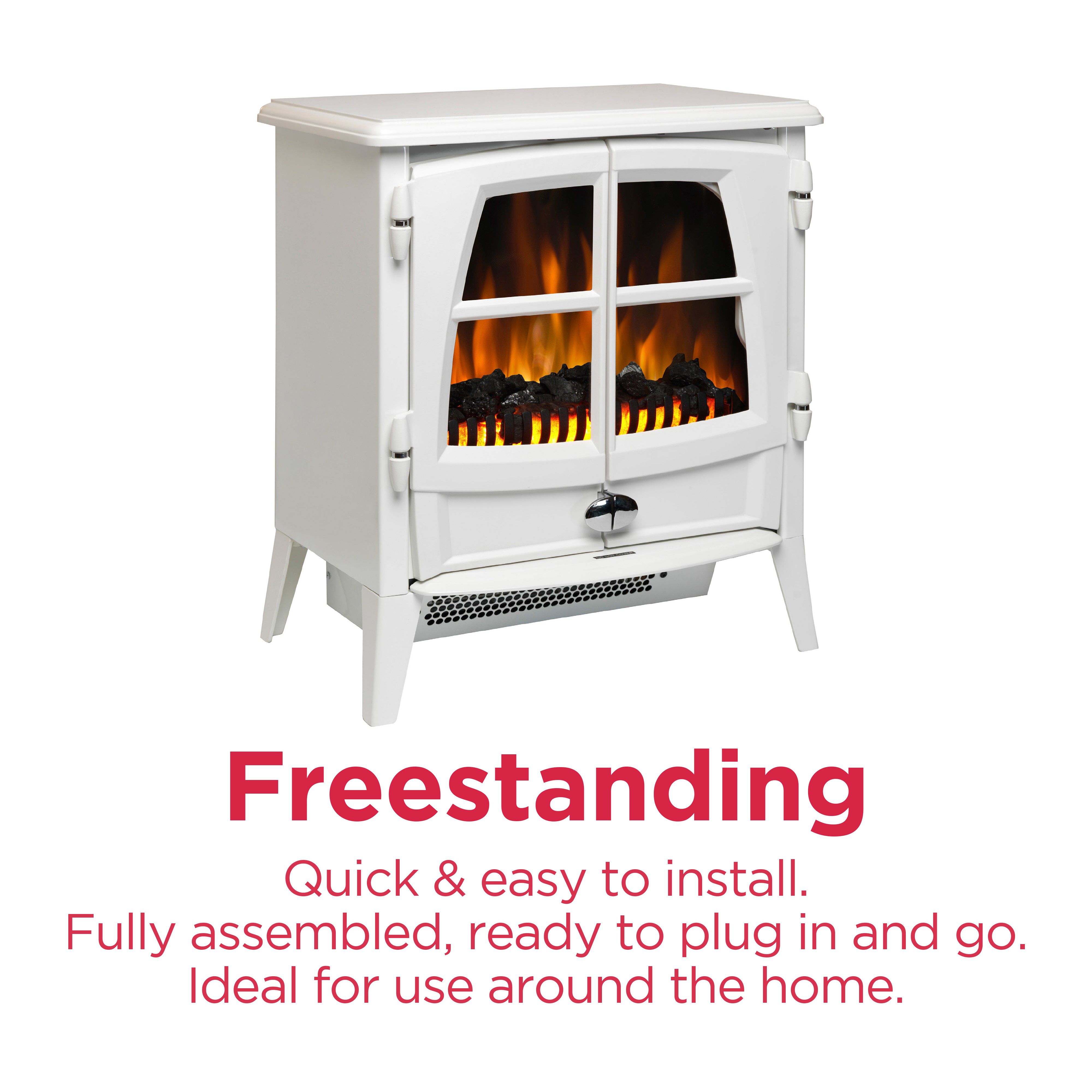 Dimplex Jazz 2kW White Electric Stove