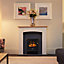 Dimplex Oakmead optiflame White & grey Ivory effect Electric LCD electric stove suite