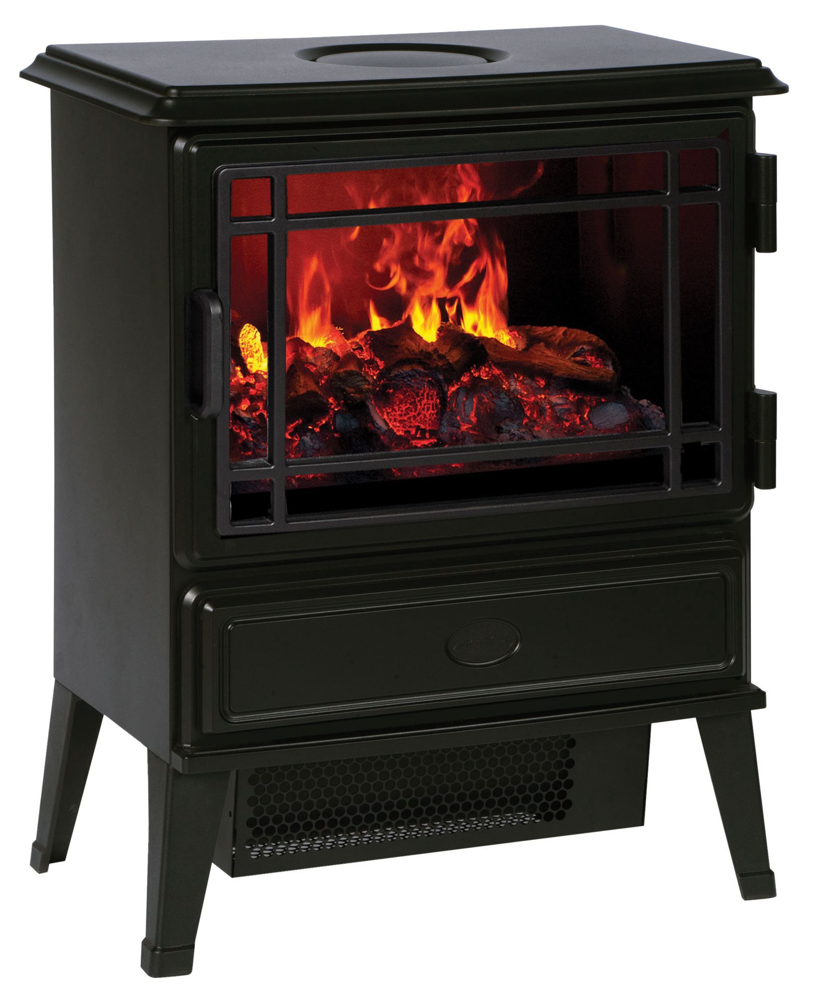 Dimplex Optimyst Traditional Black Cast iron effect Electric Stove