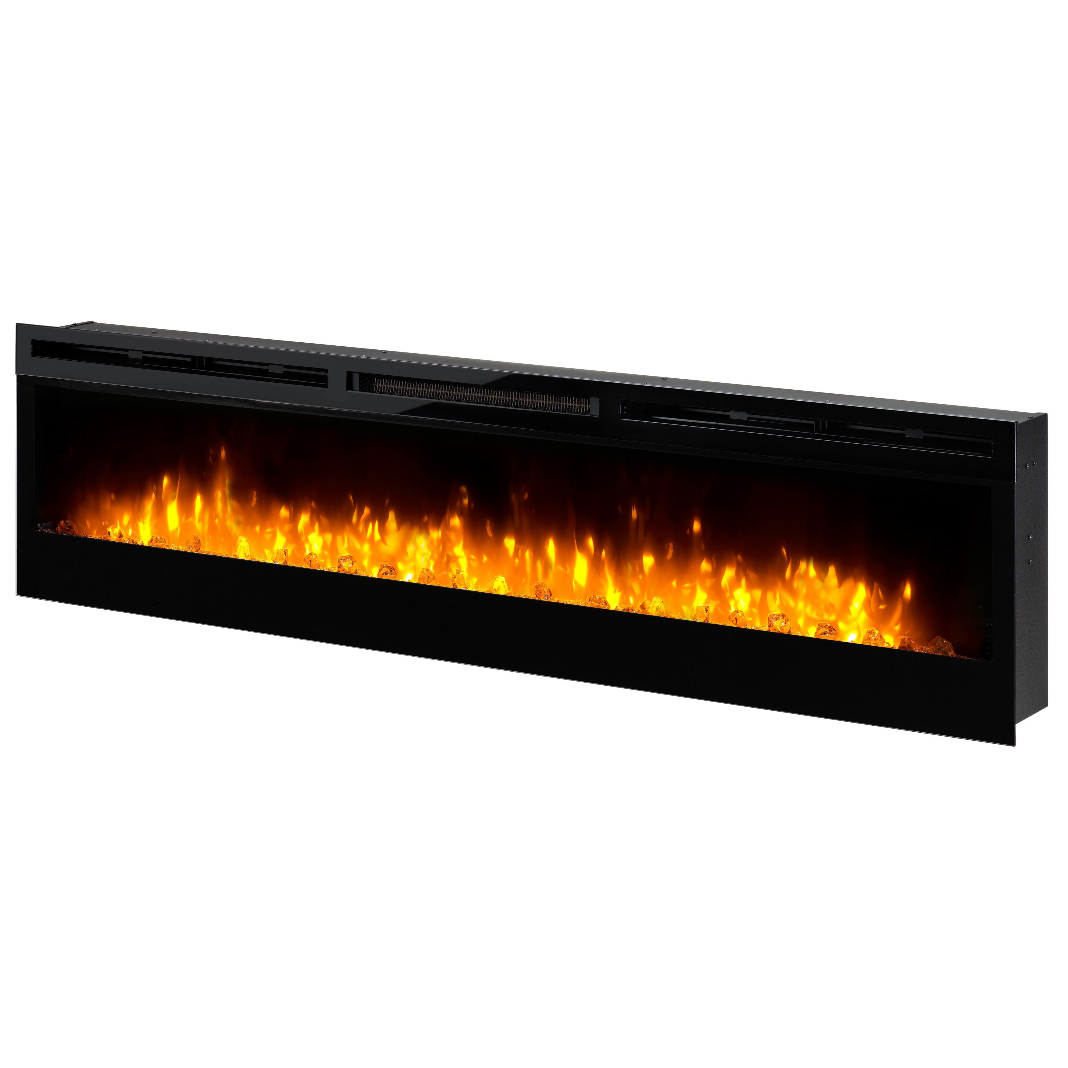 Be Modern Kingswell Dark Grey Glass Effect Electric Fire Suite