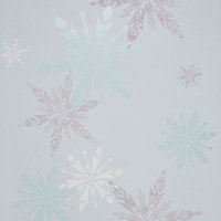 Disney Disney Frozen Blue Snow flake Mica effect Wallpaper