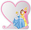 Disney Multicolour Heart Princess Frameless Unframed mirror (H)30cm (W)30cm