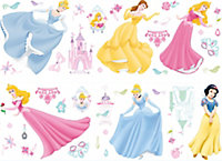 Disney Princess Multicolour Self-adhesive Wall sticker (L)700mm (W)250mm