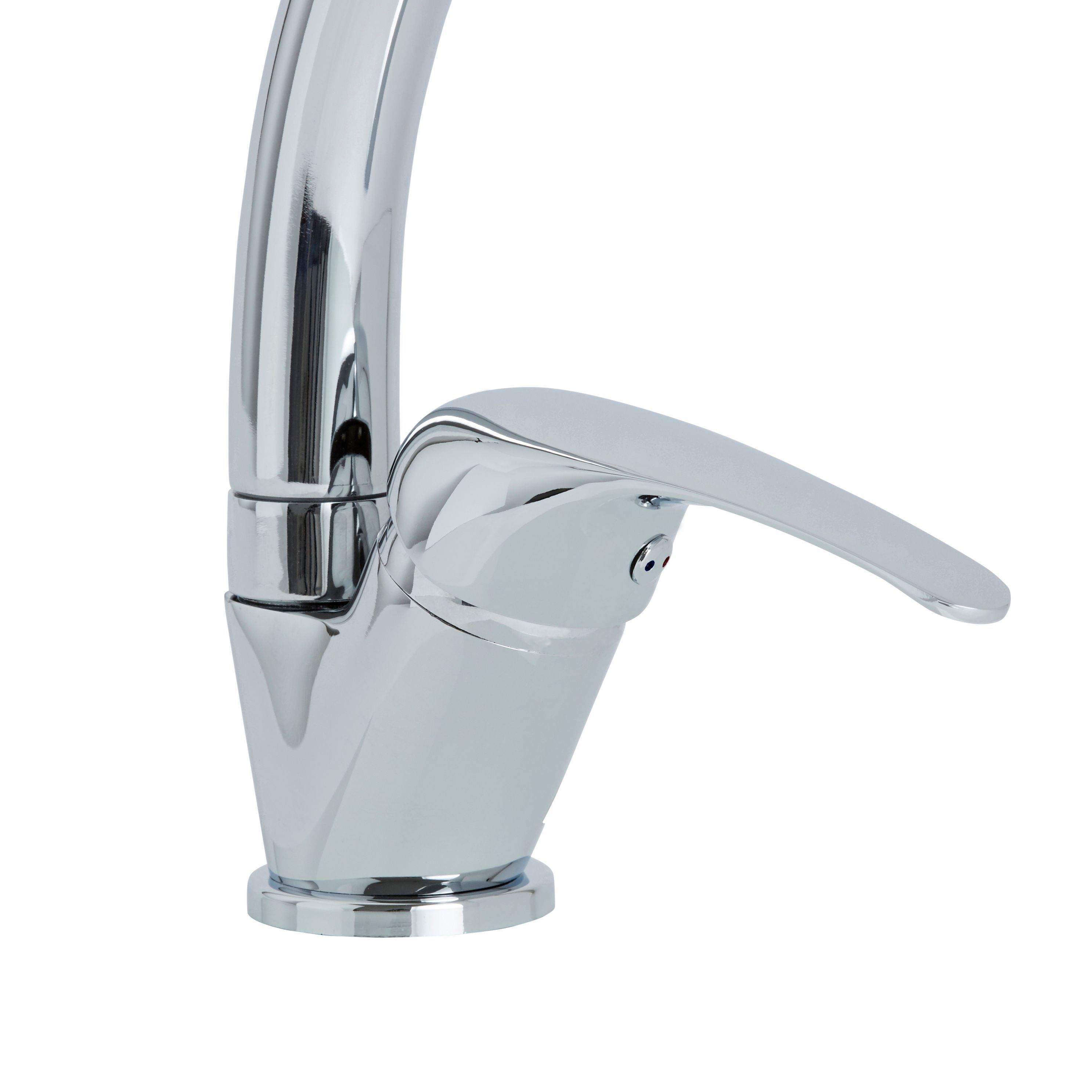 Dora Chrome effect Kitchen Top side lever Tap