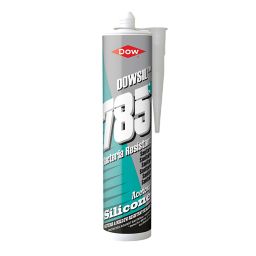 Dow 785+ Mould resistant Clear Silicone-based Sanitary sealant, 310ml