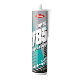 Dow 785+ Mould resistant White Kitchen & bathroom Silicone-based Sealant, 310ml
