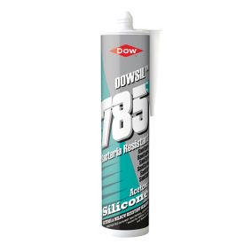 Dow 785+ White Silicone-based Living area Sealant, 310ml