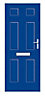 Downing Blue External Front door & frame, (H)2055mm (W)920mm