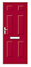 Downing Red External Front door & frame, (H)2055mm (W)920mm
