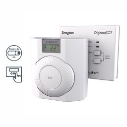 Drayton Digistat + RF Room Thermostat White