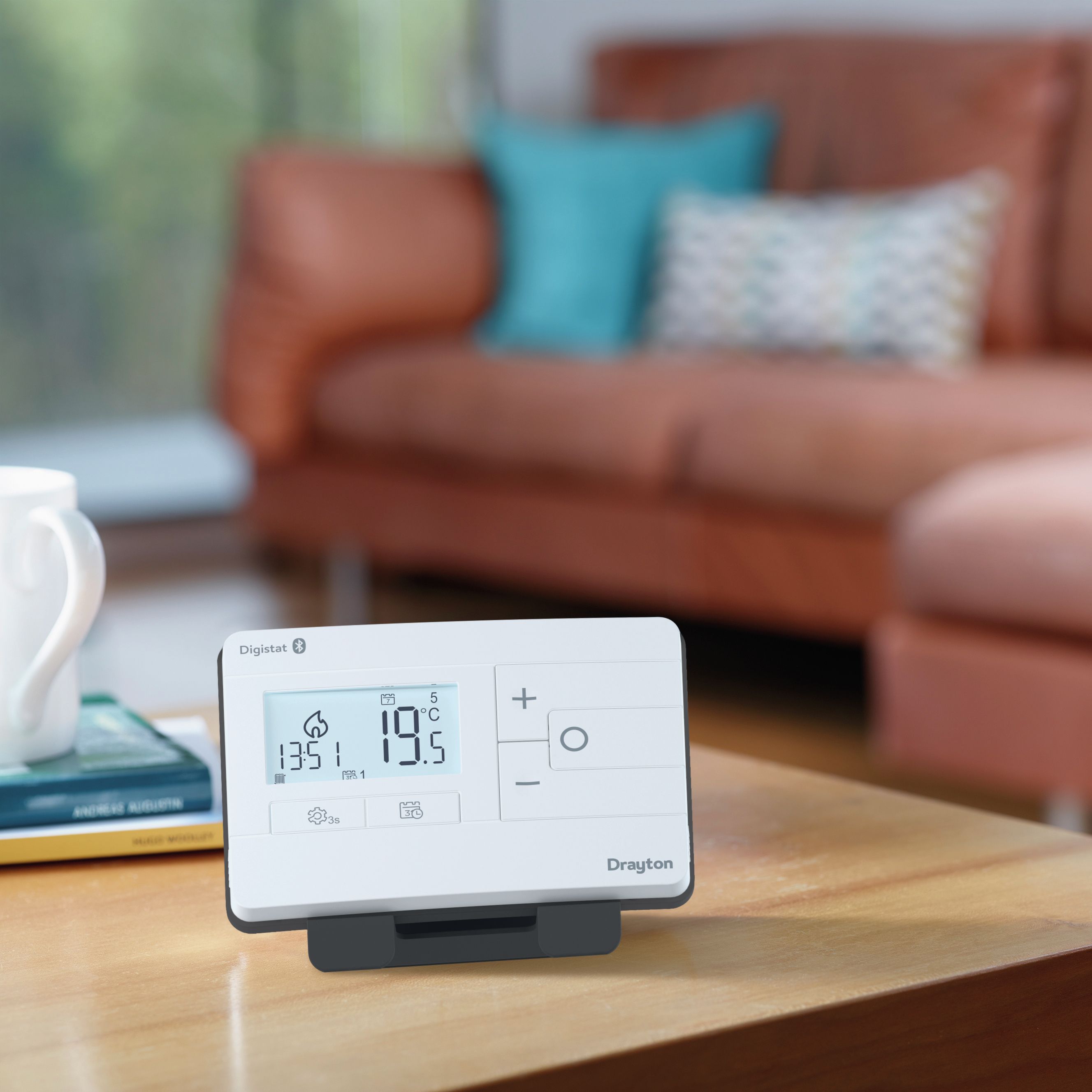 Drayton Digistat RF902 App controlled Thermostat, White