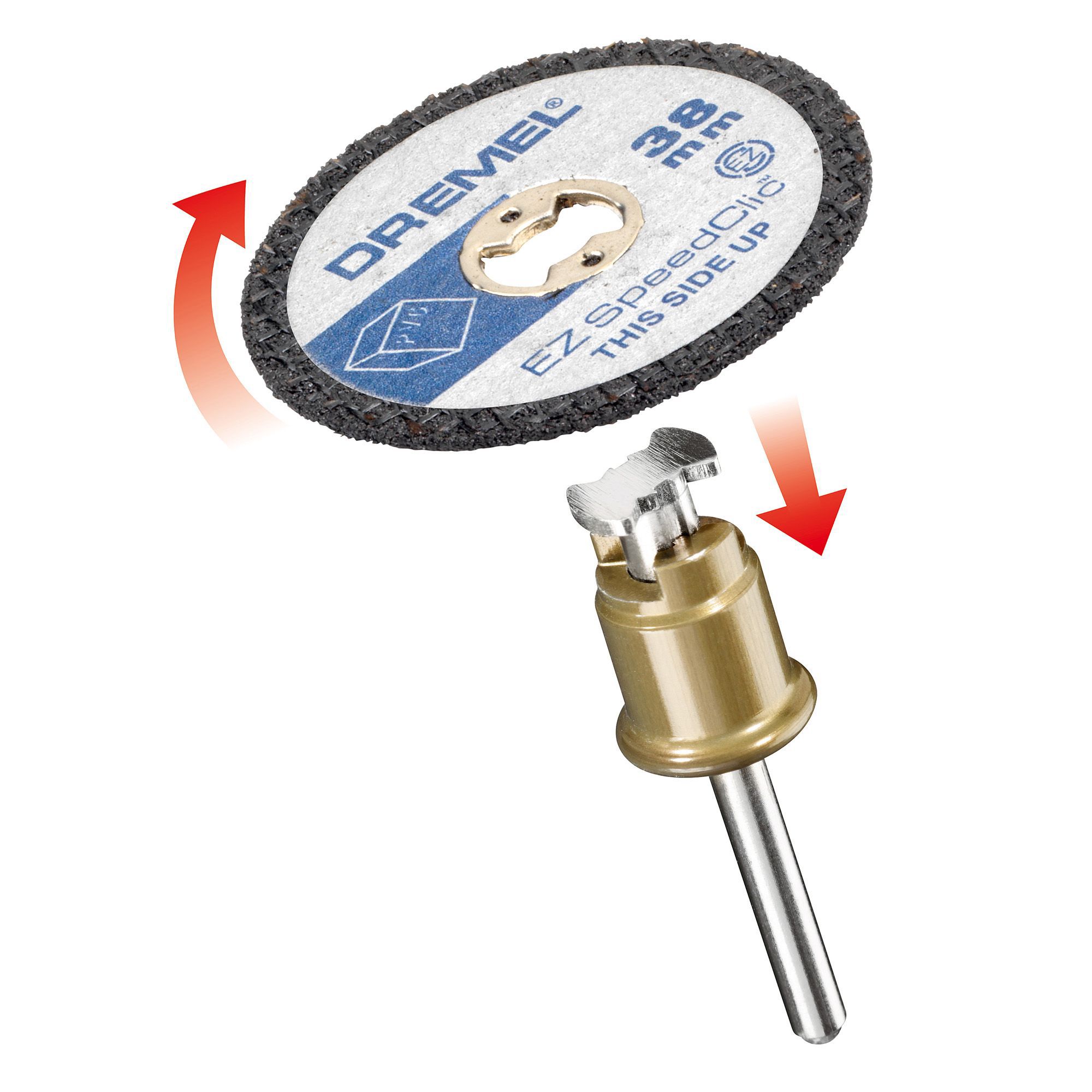 Dremel EZ Speedclic Grinding wheel (Dia)38mm, Pack of 2