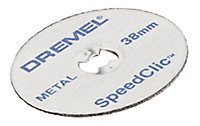 Dremel EZ SpeedClic Metal Cutting disc 38mm x 1.25mm, Pack of 12