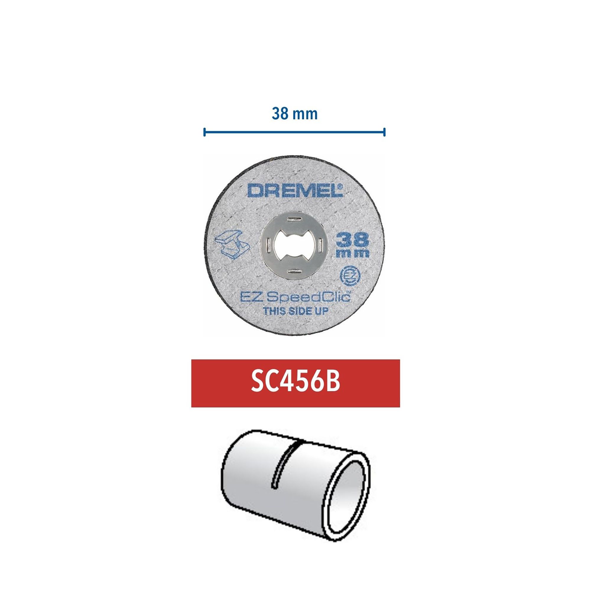 Dremel EZ SpeedClic Metal Cutting disc 38mm x 1.25mm, Pack of 12