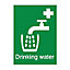 Drinking water Self-adhesive labels, (H)200mm (W)150mm