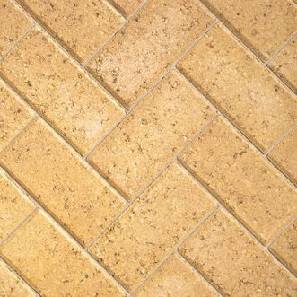 Driveway Buff Block paving (L)200mm (W)100mm (T)50mm