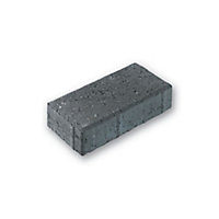 Driveway Charcoal Block paving (L)200mm (W)100mm (T)50mm, Pack of 488